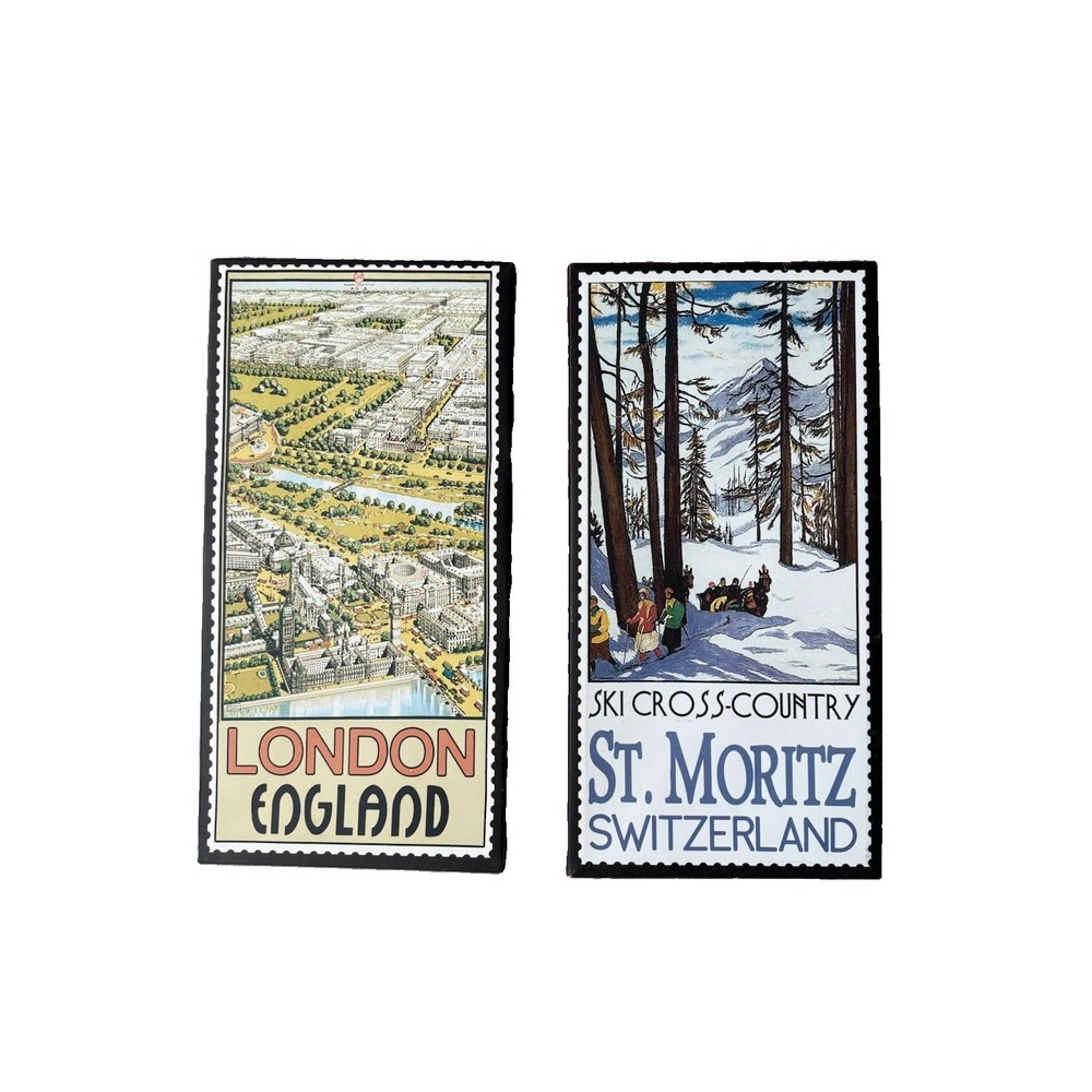 Travel Canvas Prints Set Of Two London Switzerland
